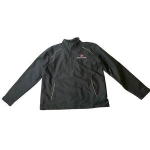 Cutter & Buck CB WeatherTec Black Windbreaker Jacket Polyester Lightweight Large